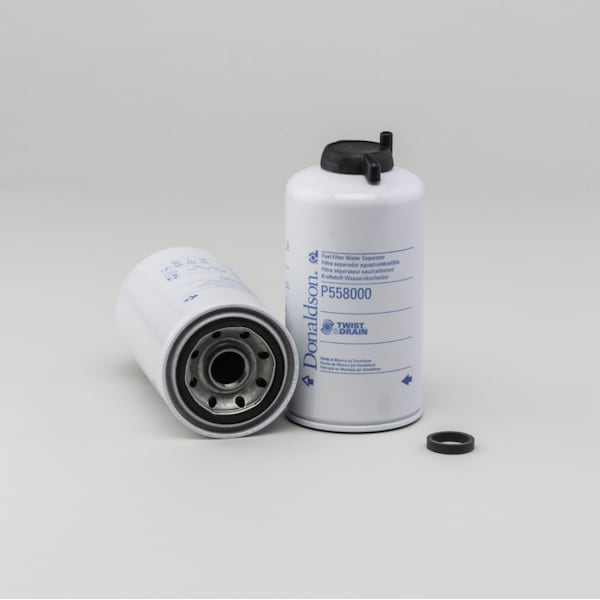 Fuel Filter, Water Separator Spin-On Twist&Drain, P558000